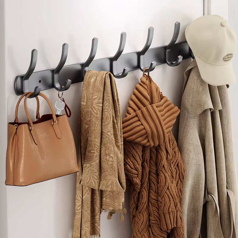 Punch-Free Door behind Hook Storage Wall Hanging Clothes Hanger Coat Hook No Drill Hanger Bedroom Organizer Storage Kitchen Acce
