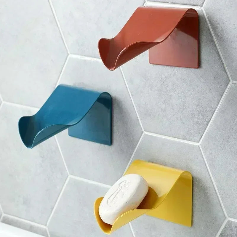 Transform Your Bathroom with the Wall-Mounted Self-Draining Soap Holder - Stylish and Practical Storage Solution