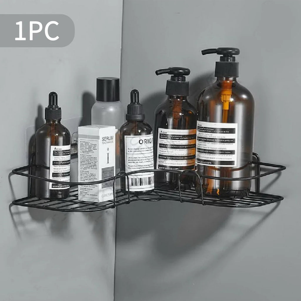 Transform Your Bathroom with Our Stylish Wall-Mounted Triangle Shower Caddy - No Drilling Required!