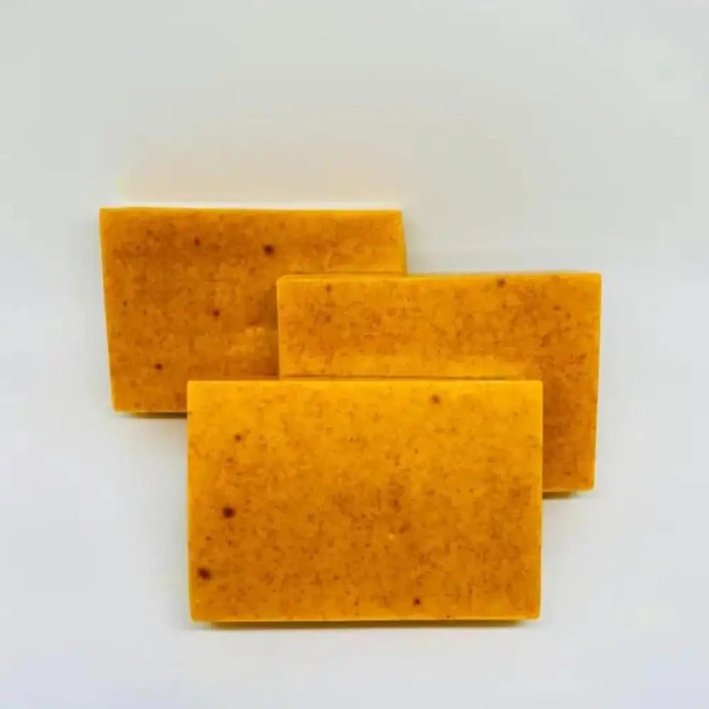 Revitalize Your Skin with 100G Handmade Turmeric & Lemon Kojic Acid Soap - Ideal for Deep Cleansing and Brightening