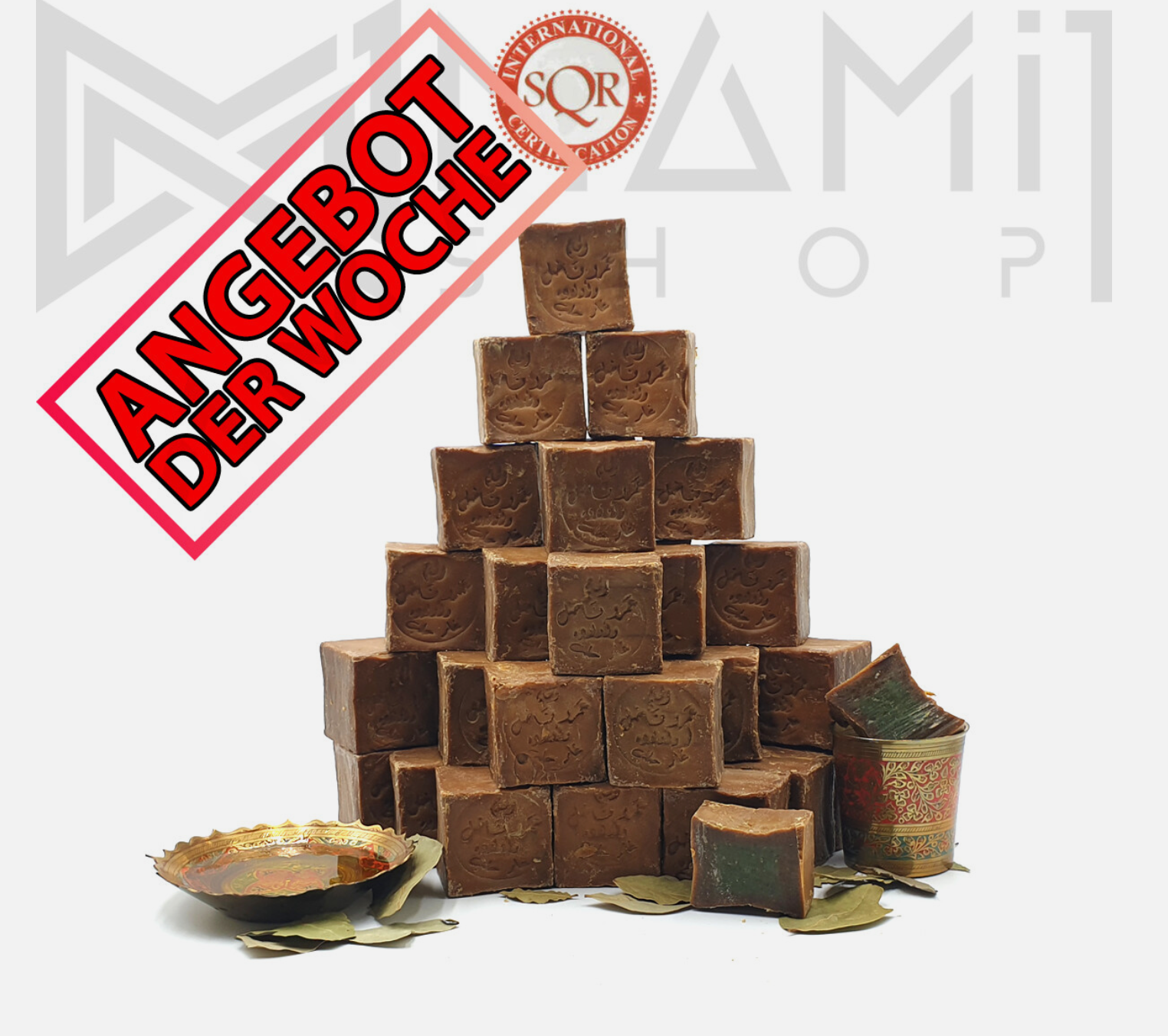 Original-Aleppo-Seife- 1/2/3/4/5/10 Kg, 24% Lorbeeröl
