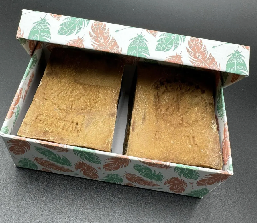 Original Aleppo Seife 2er Set in dekorativer Geschenkbox Handgemachte Naturseife 20 bis 100 Prozent Lorbeeroel